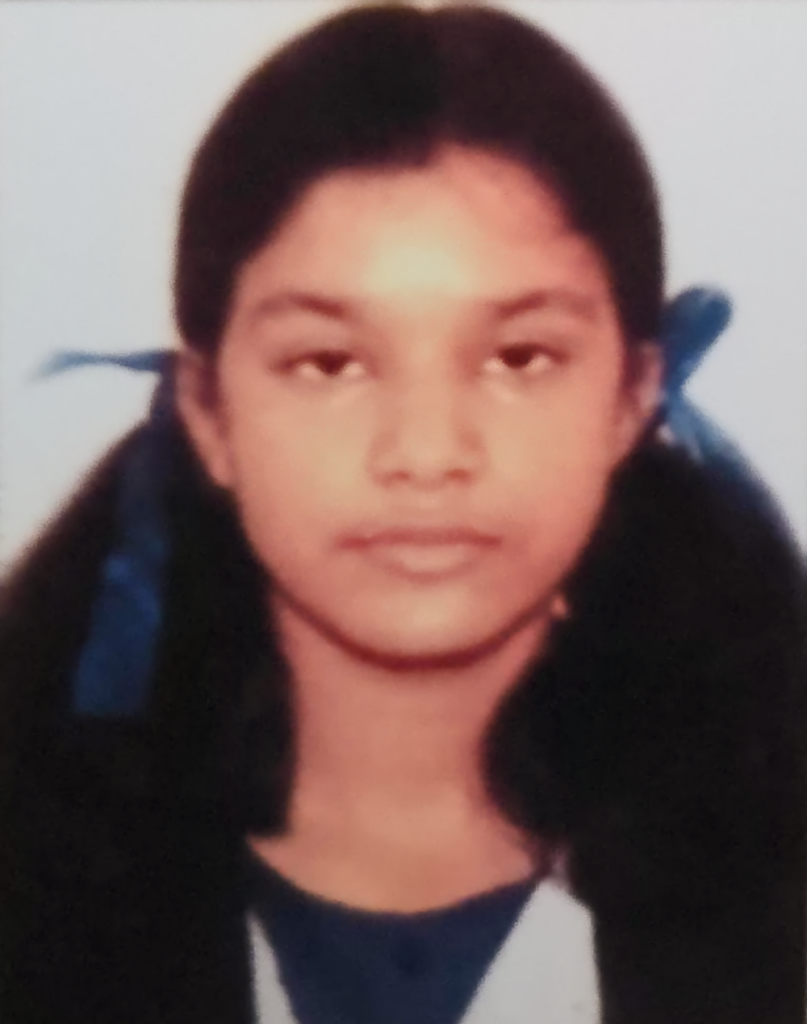 Portrait of Rupsa Dutta, third-place performer at JCP Academy in the Madhyamik 2025 examination.