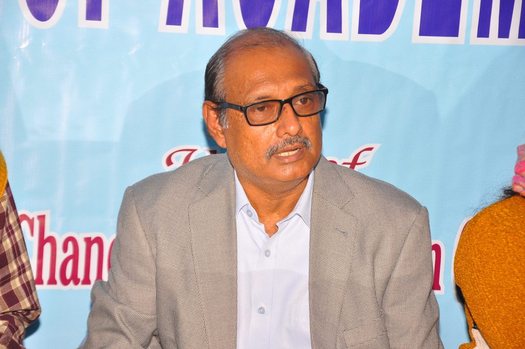 Tarun Kanti Pal, Founder General Secretary of the JCP Foundation, at an awards event